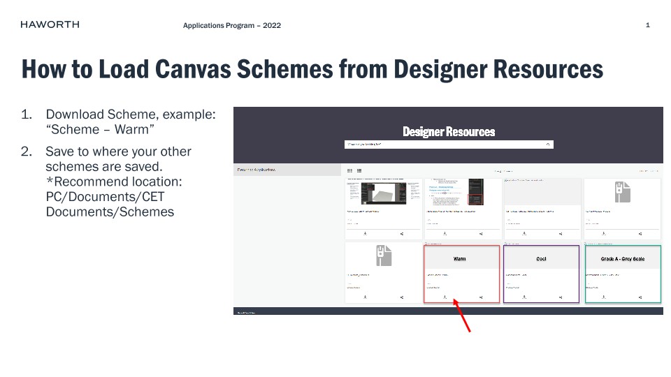 How to Import Canvas Schemes - June 2022