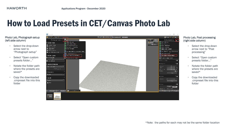 How to Load CET Photo Lab PreSets